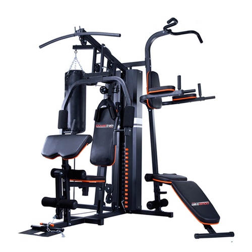  Multi Station Home Gym 150lbs Weights Punching Bag