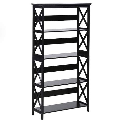 Daphne 5-Tier Cross Panel Bookshelf