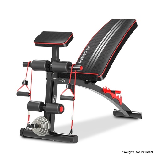  Adjustable FID Home Gym Bench with Preacher Curl Pad