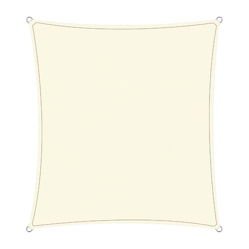 Waterproof 160GSM Outdoor Sun Shade Sail Canopy Cream 2 x 2.5m